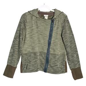 Matilda Jane Sz M Secret Fields Lowland Marsh Hooded Full‎ Zip Hoodie Asymmetric